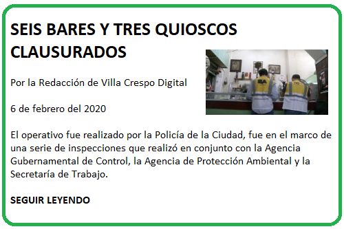 SEIS LOCALES Y TRES QUIOSCOS